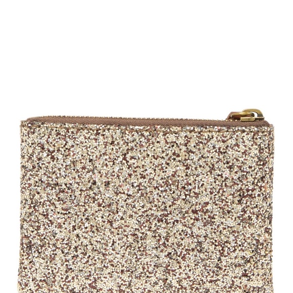MADEWELL Sahara Gold Glitter The Leather Pouch - Picture 4 of 8